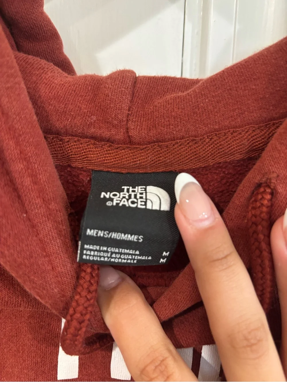 The North Face Men's Burnt Orange Red Hoodie